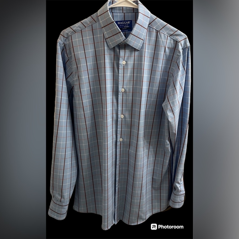 Men’s Haggar premium comfort slim fit dress shirt